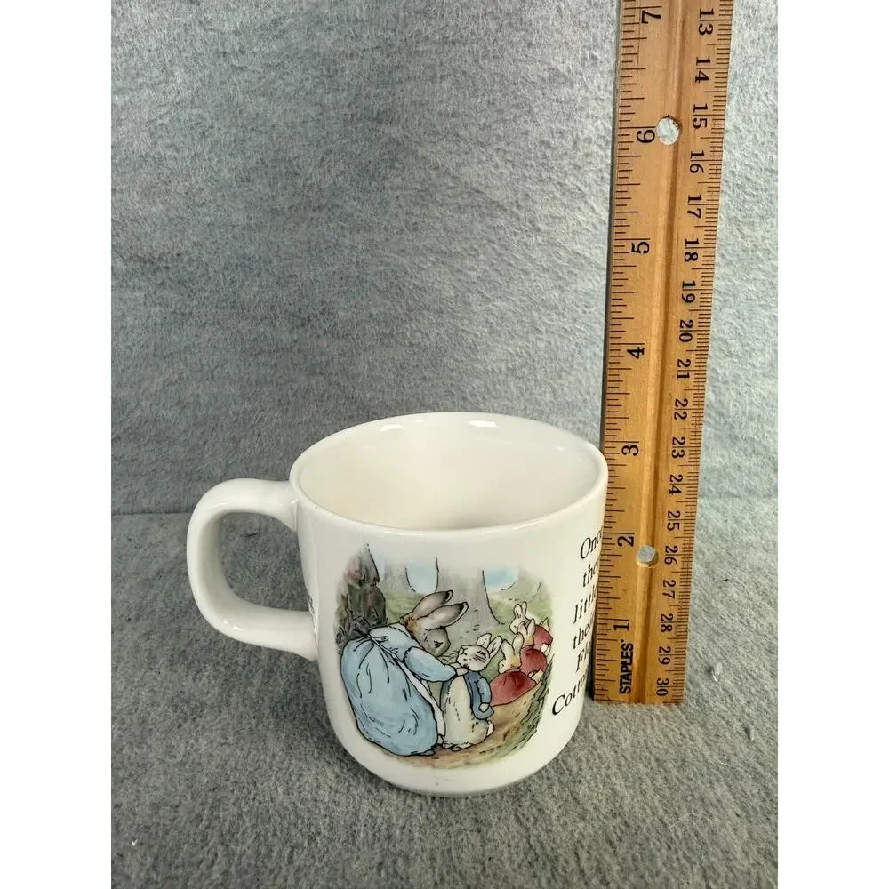Wedgwood Peter Rabbit 3 Pc Childs Dish Set 2 Bowls Mug Beatrix Potter England